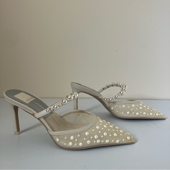 Dolce Vita Katik Embellished Pointed Toe High Heel Pumps size 6 wide - Picture 2 of 9